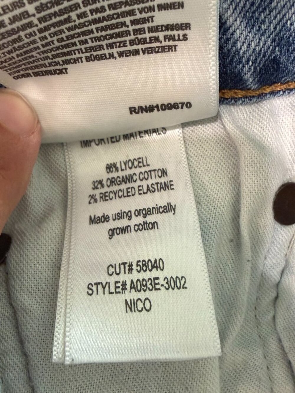 Agolde Nico High Rise Slim Fit Jeans - Size 26 - Picture 9 of 11